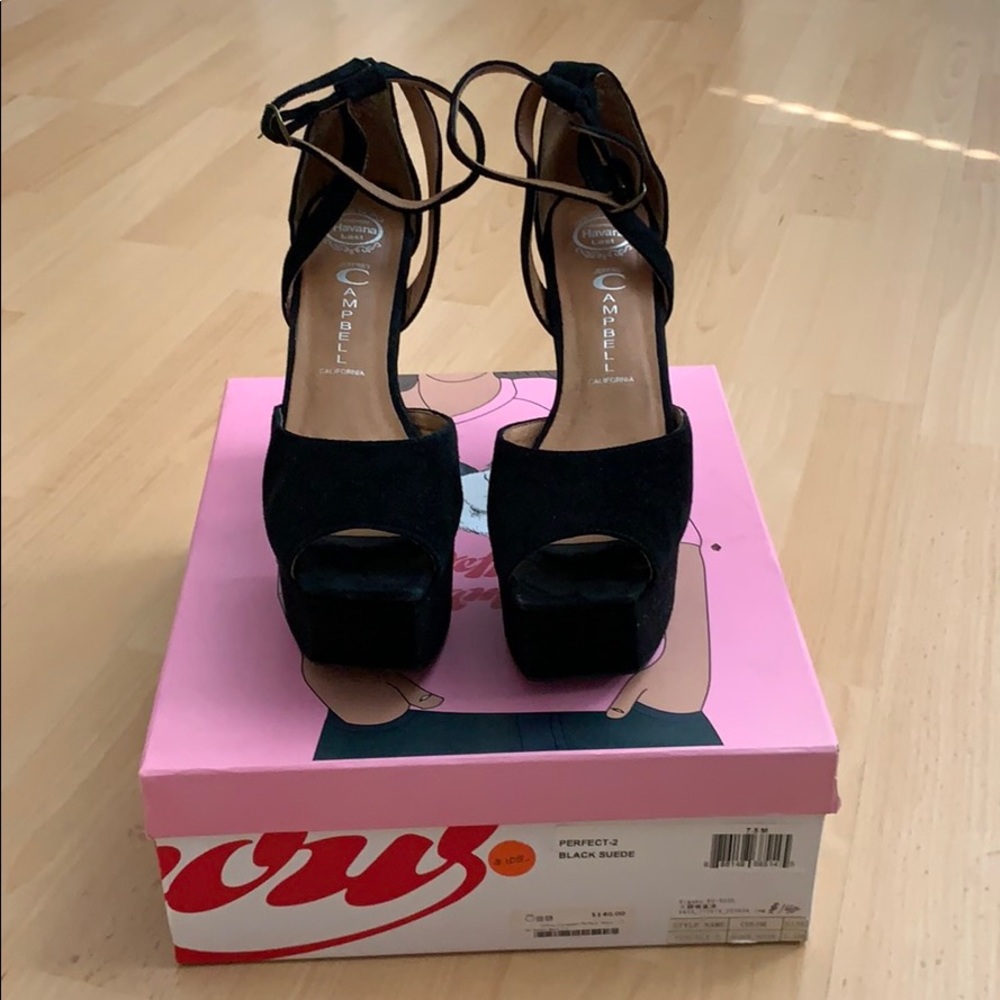 Jeffery Campbell Back Suede Pumps - NEVER WORN